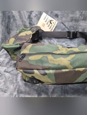 Himalayan Camouflage Belt Pack Vintage Model 257  3 Compartments